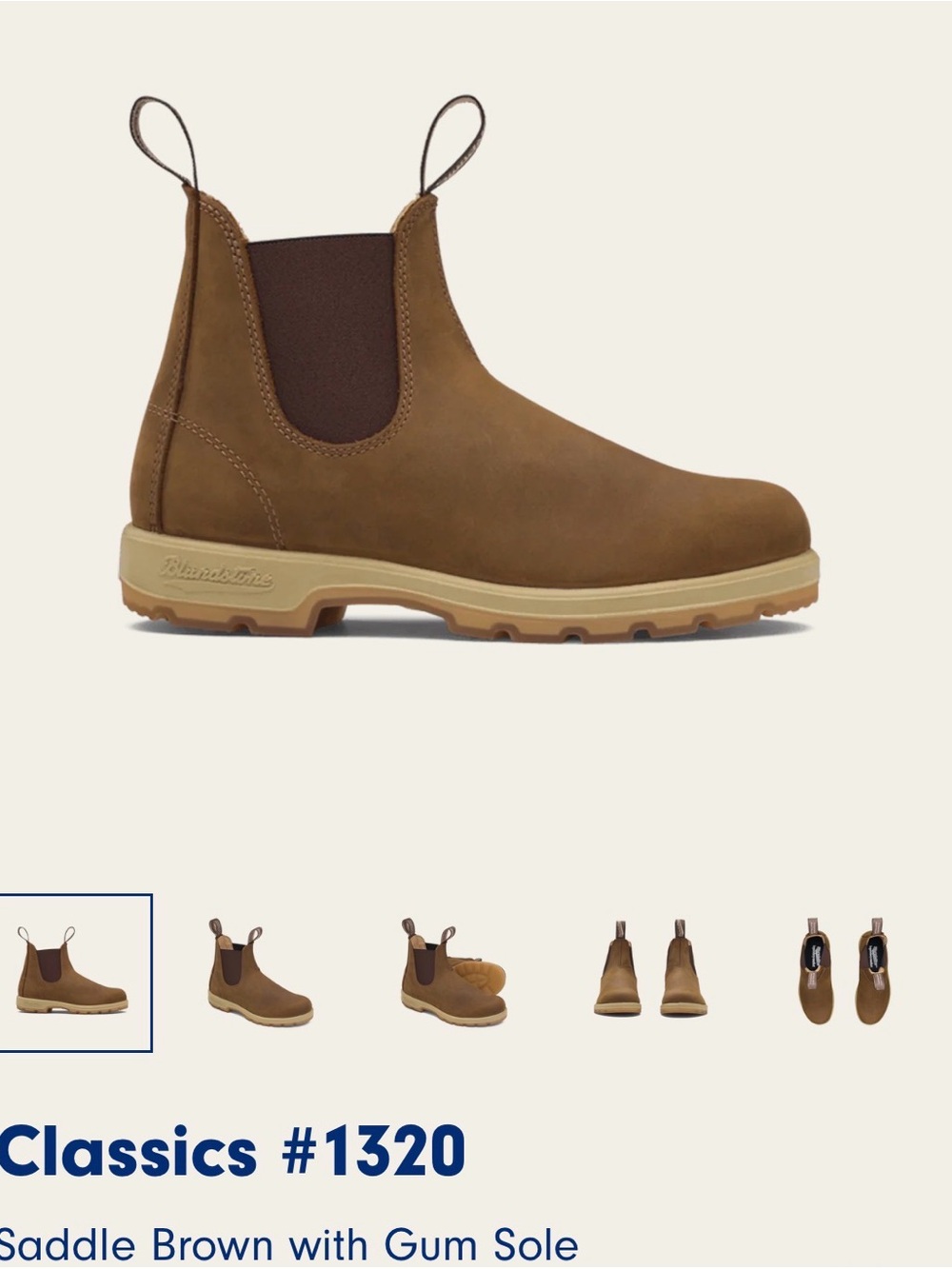 Blundstone Chukka Boot in Saddle Brown with Gum Sole